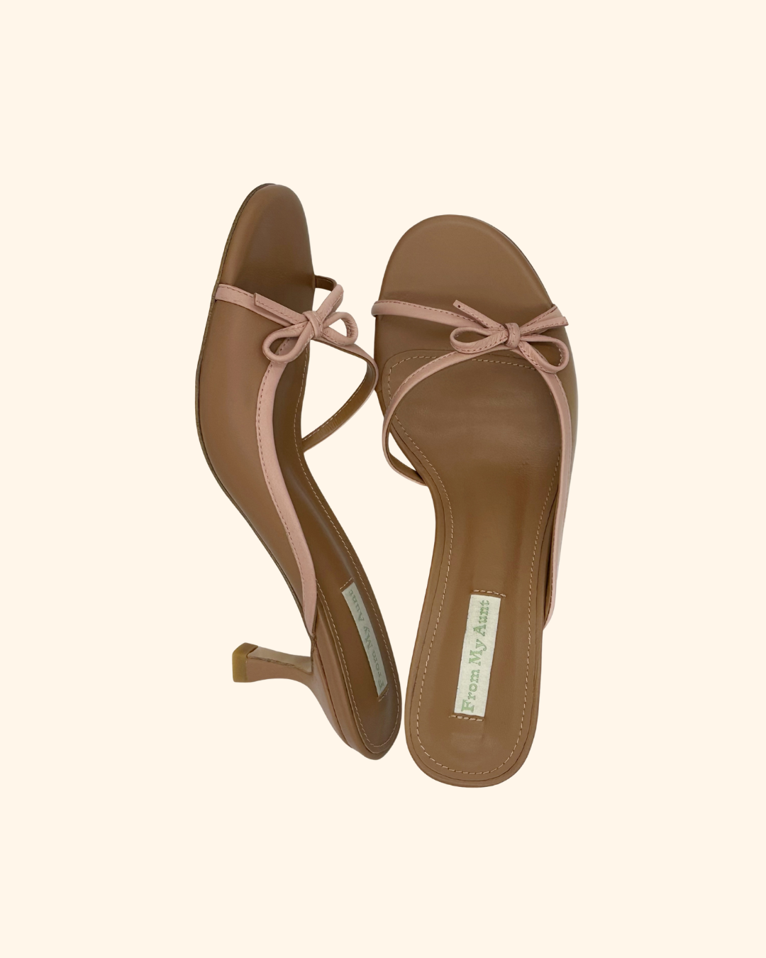 [pre-order] Leather Strawberry Mocha Mule